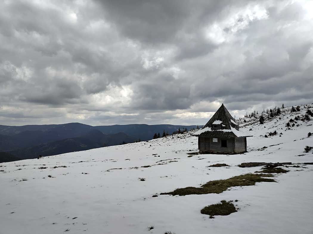 winterlicher Berglandschaft