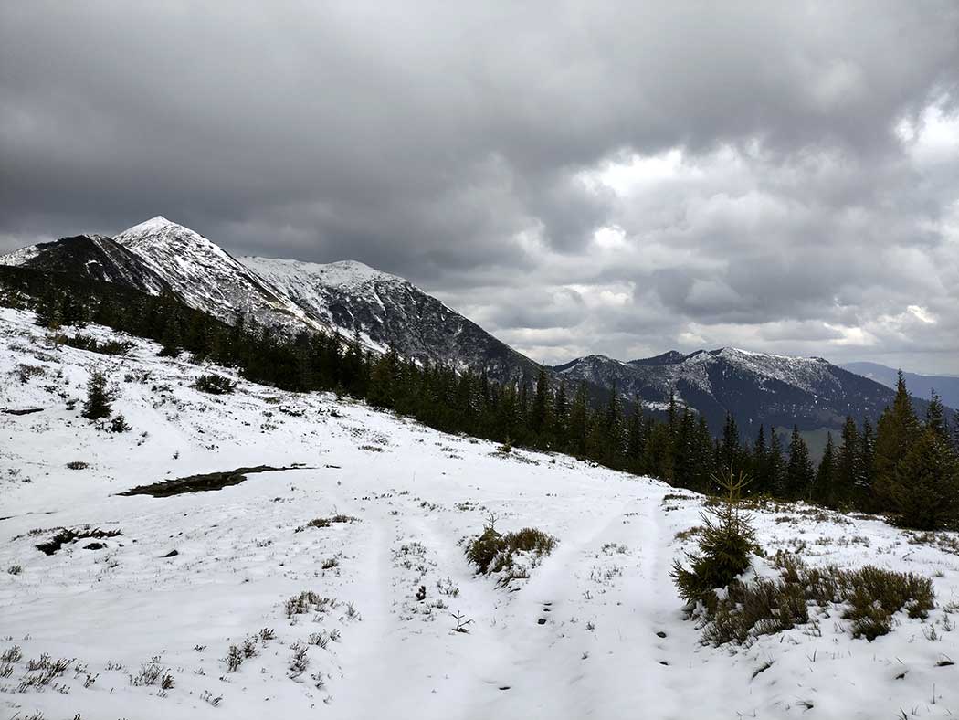 winterlicher Berglandschaft