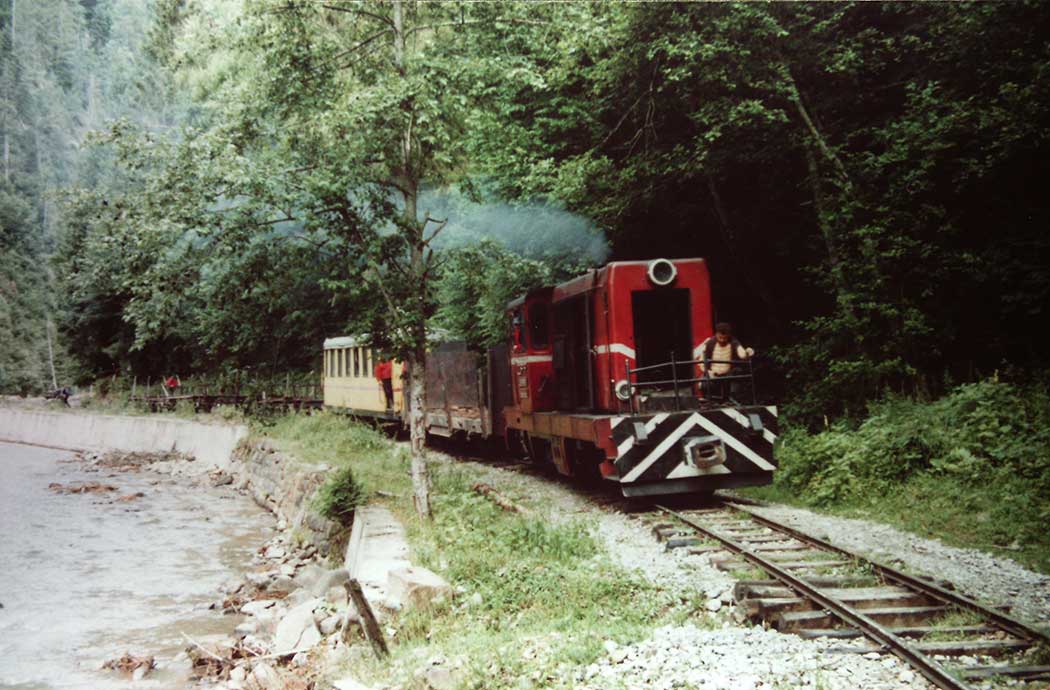 Zugfahrt durchs Wassertal