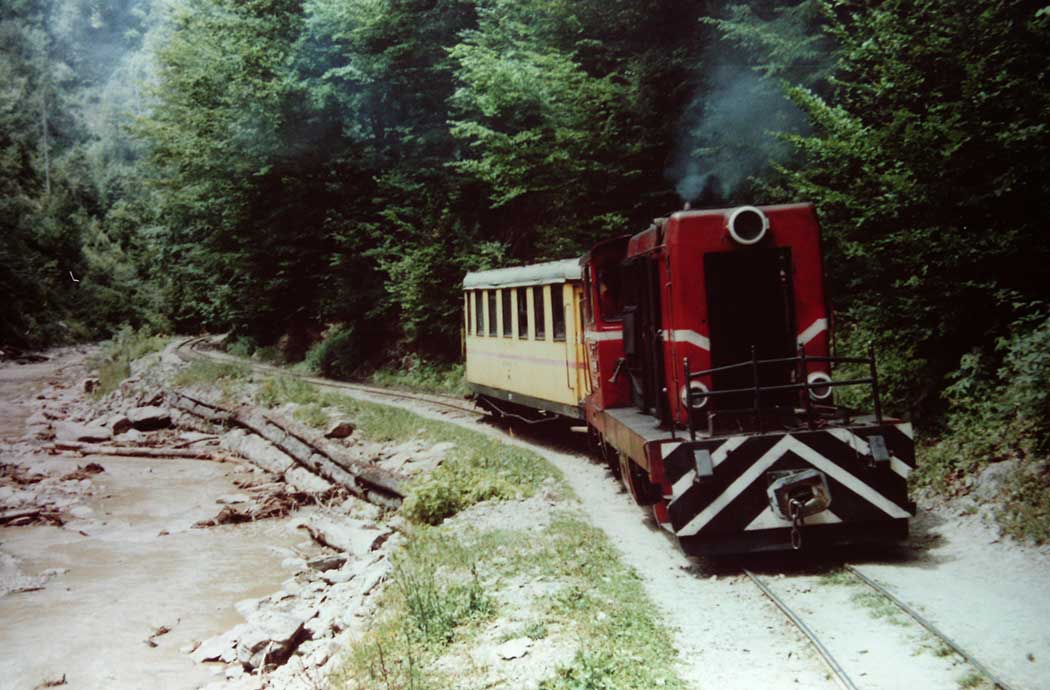 Zugfahrt durchs Wassertal