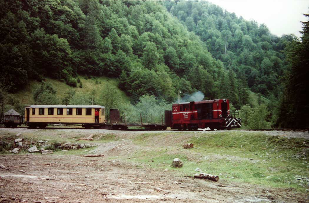 Zugfahrt durchs Wassertal