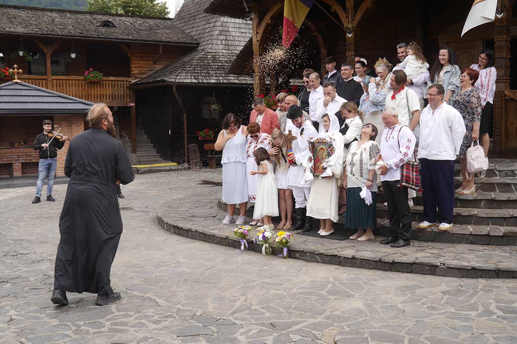 Menschen auf einer Treppe